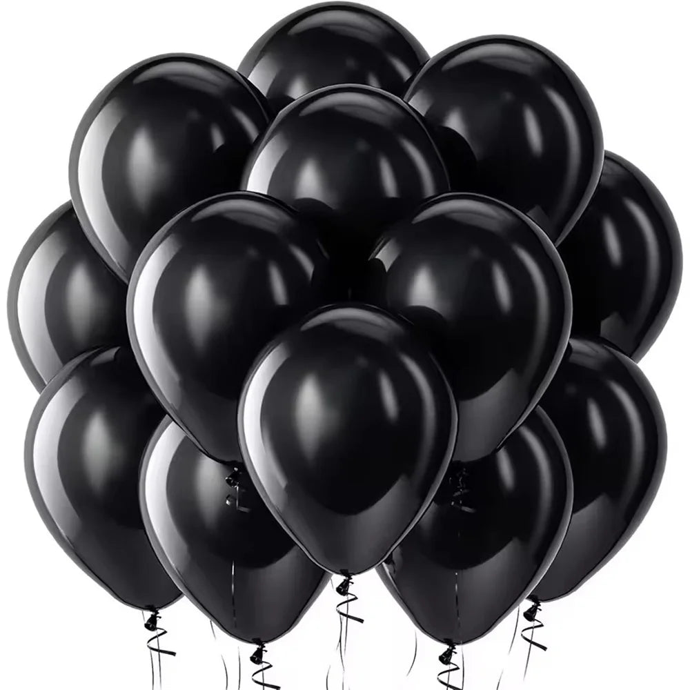 10inch Balloons Black Pink Round Latex Balloon Birthday Party Decor Adult Wedding Decoration Helium Globos Baby Shower Balloon