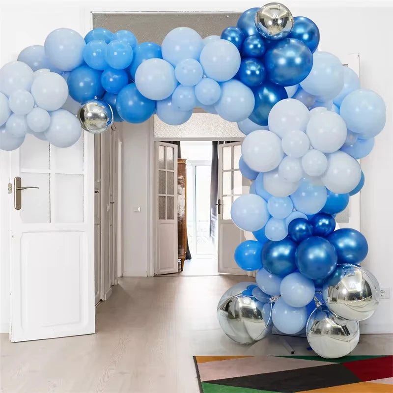 14pcs Silver Black Foil Balloons Mylar Balloons 22in 15in 10in 4D Round Balloons Large Metallic Balloons Chrome Balloons Decor