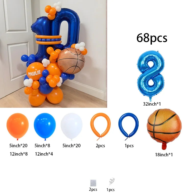 18-Inch Basketball Balloons – Basketball-Themed Kids Sports Party Décor & Birthday Gift for Boys and Girls, All Kinds of Parties
