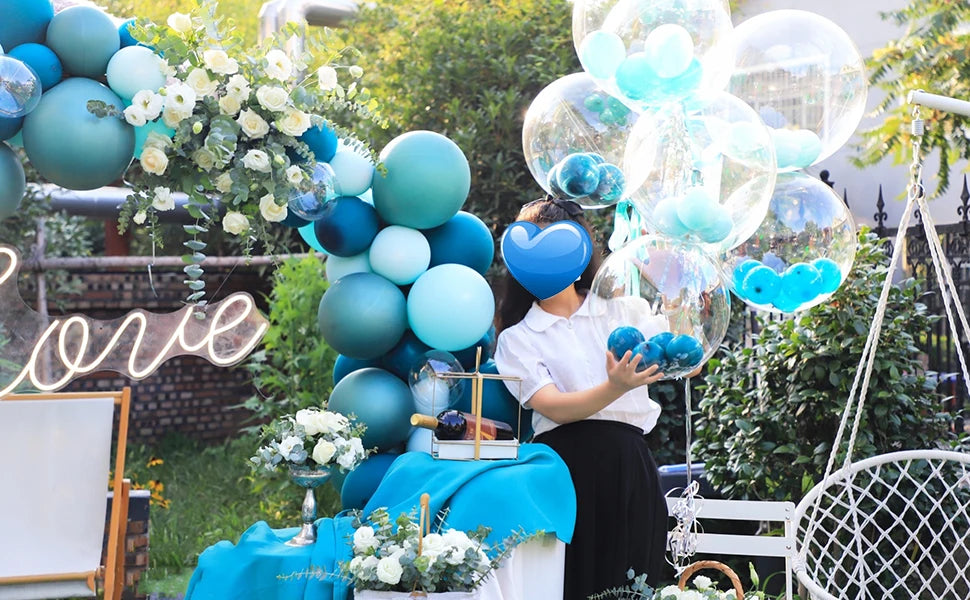 10pcs 10/16/18/20/24/36 inch Clear Bubble Balloons Large Transparent Bobo Balloons for Ramadan Wedding Birthday Party Decoration