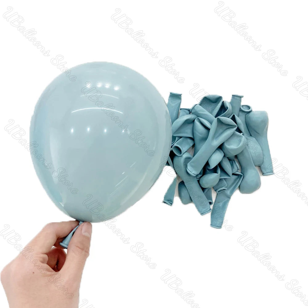 10/20/30Pcs Blue Birthday Balloons 5/10/12/18inch Metal Blue Navy Baby Blue Latex Balloon for Baby Shower Birthday Wedding Decor