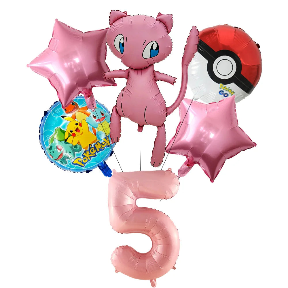 Pokemon theme party decoration balloons Pikachu balloons Fantasy balloons Charizard balloons Birthday balloons Children's shower