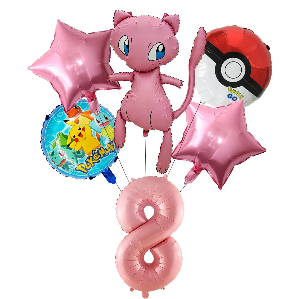 Pokemon theme party decoration balloons Pikachu balloons Fantasy balloons Charizard balloons Birthday balloons Children's shower