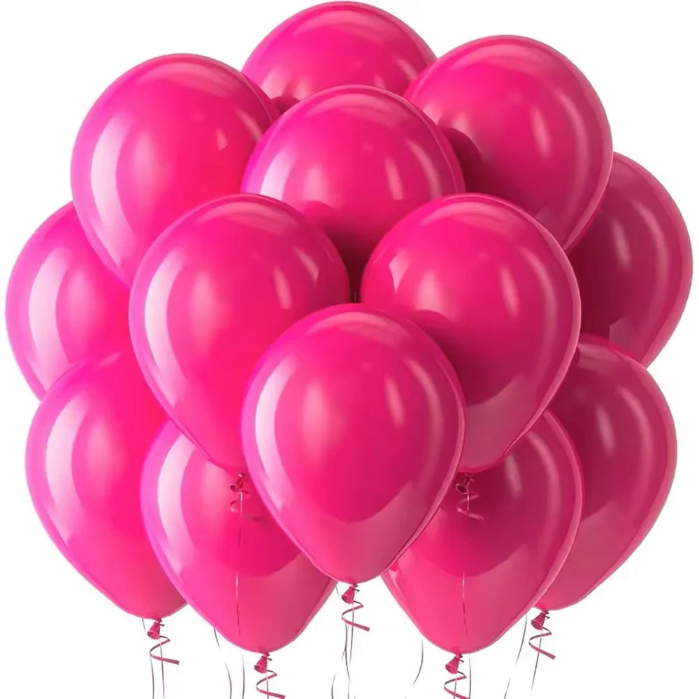 10inch Balloons Black Pink Round Latex Balloon Birthday Party Decor Adult Wedding Decoration Helium Globos Baby Shower Balloon