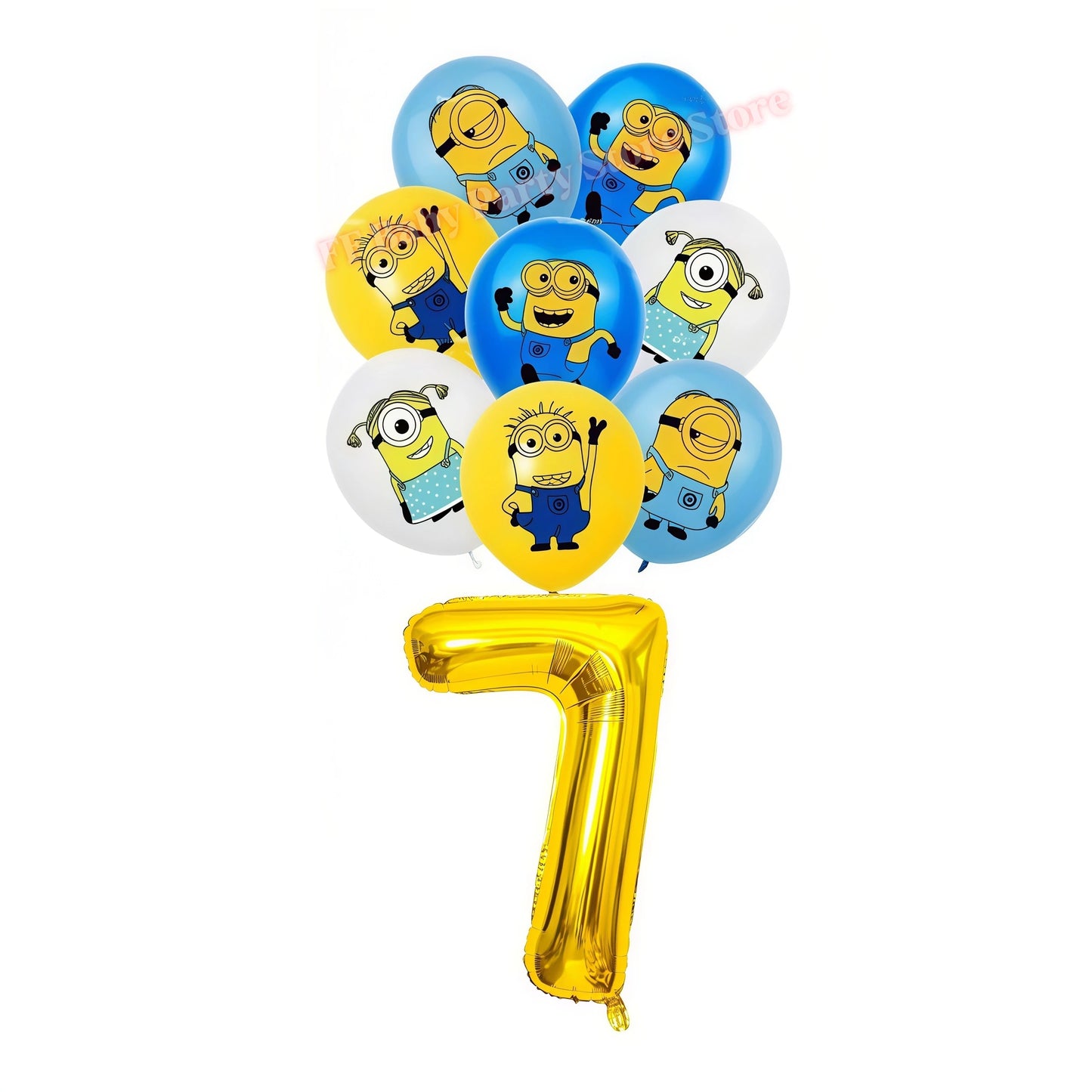 Cartoon M&Miniones Theme Balloons Birthday Decoration Yellow Banana Man Aluminum Film Ballons Baby Shower Globos Kid Party Favor