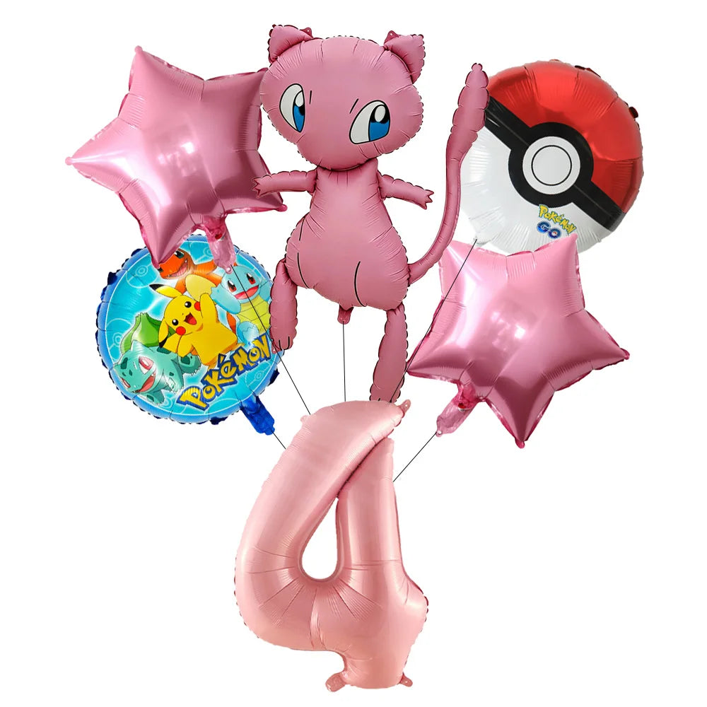 Pokemon theme party decoration balloons Pikachu balloons Fantasy balloons Charizard balloons Birthday balloons Children's shower