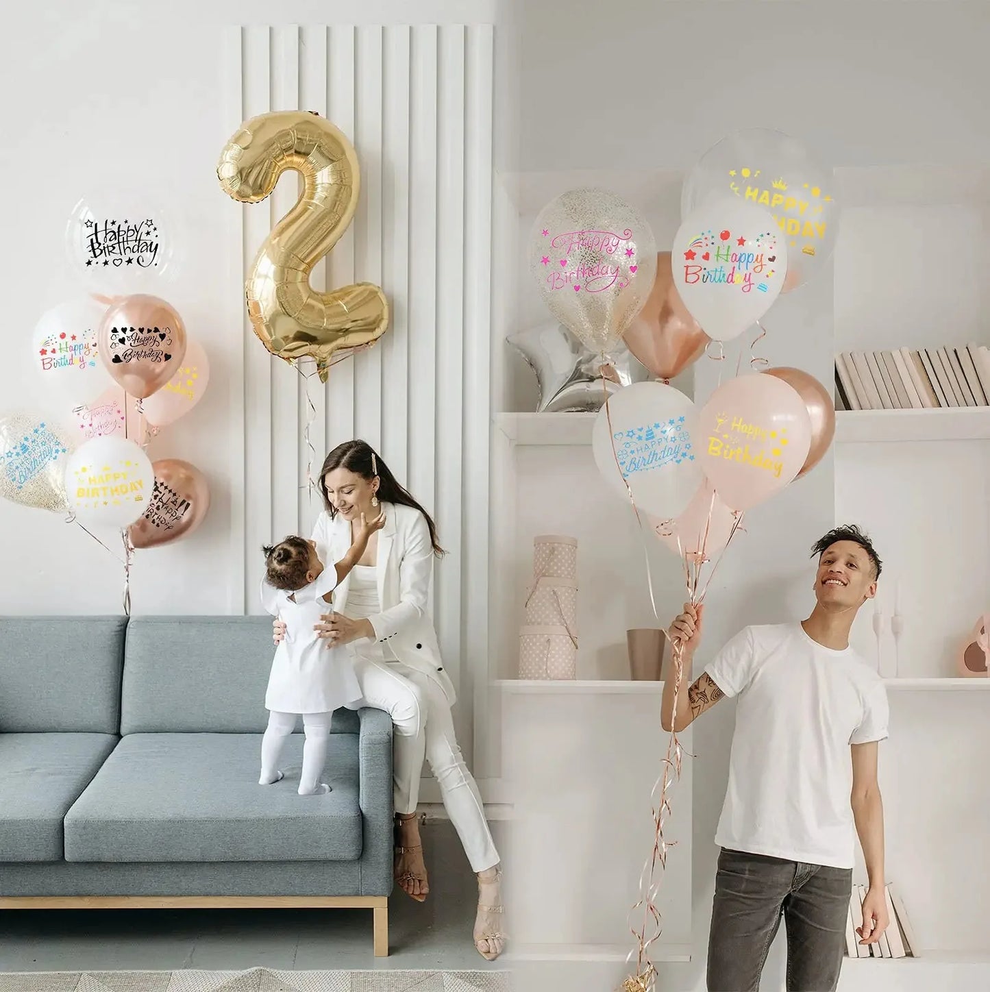 Transparent balloons stickers for birthday party decoration,large 21x29cm,36inch bubble balloons, balloons