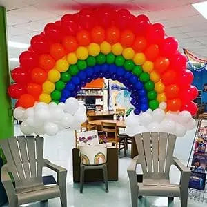 Rainbow Balloons 175 Pcs,12/5inch suitable for wedding season,birthdays,pop parties,bridal showers,family gatherings