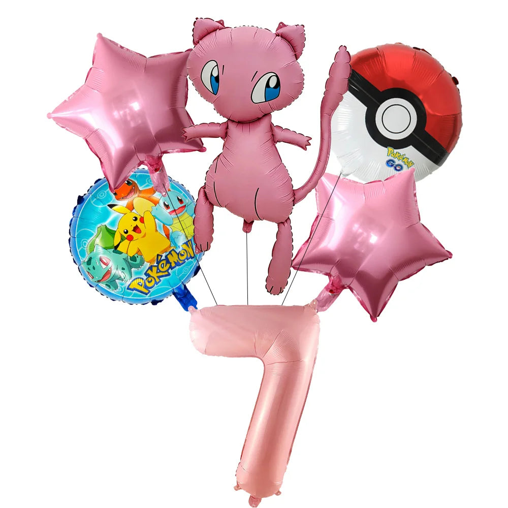 Pokemon theme party decoration balloons Pikachu balloons Fantasy balloons Charizard balloons Birthday balloons Children's shower
