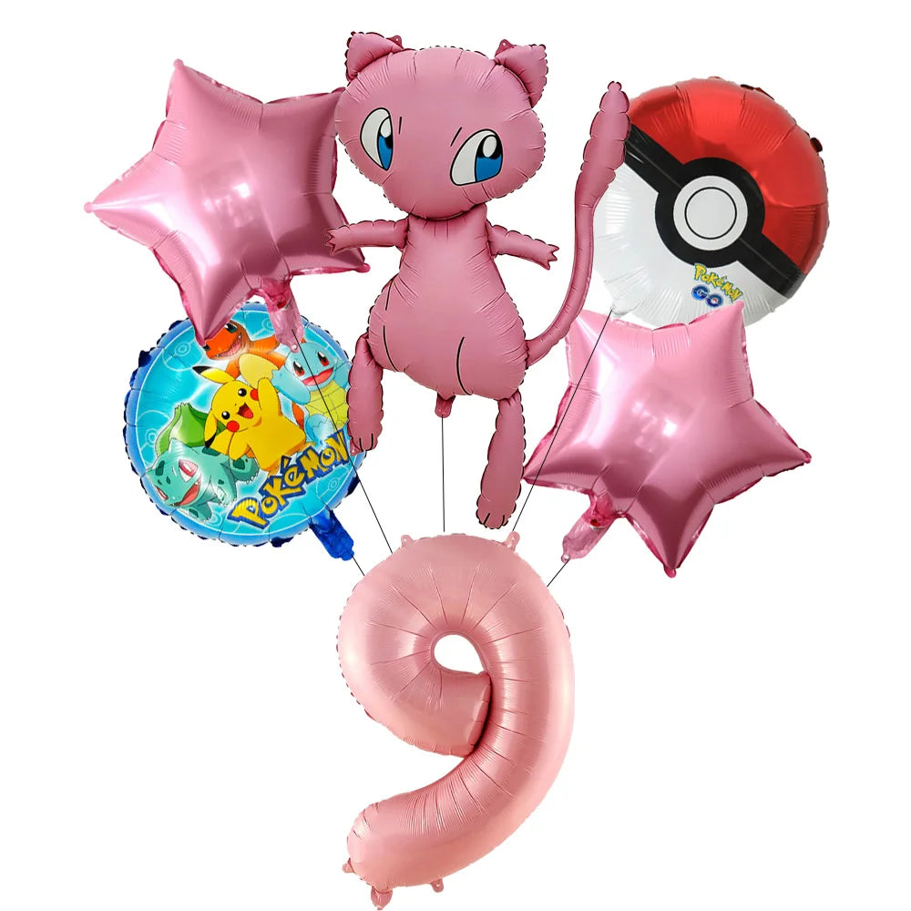 Pokemon theme party decoration balloons Pikachu balloons Fantasy balloons Charizard balloons Birthday balloons Children's shower