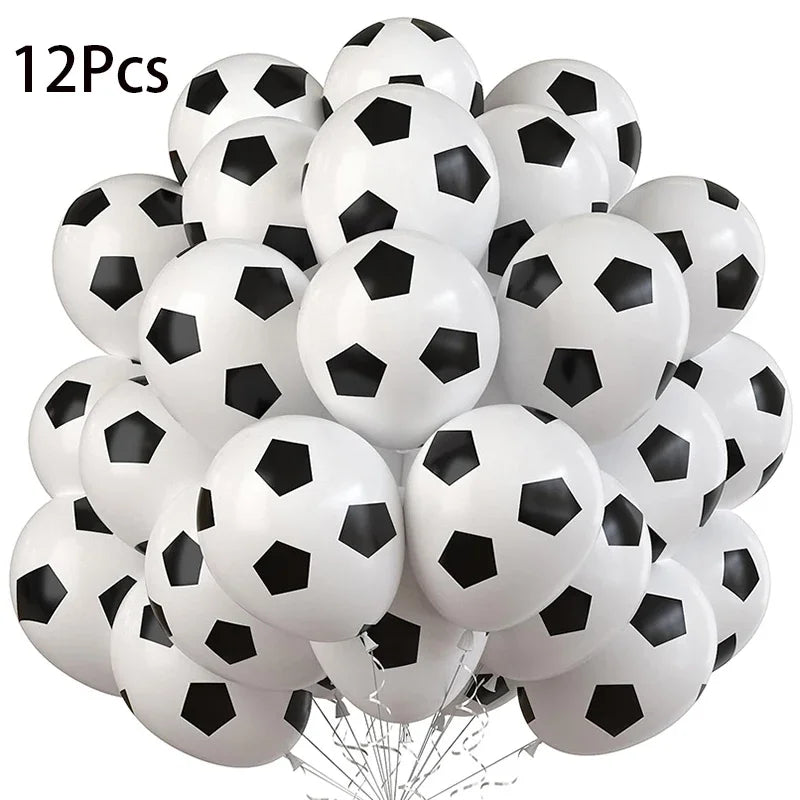 12/20 Pcs 12-Inch Football Balloons - Latex Decor for Birthday Parties, Football Park/Game Events - Sports Theme Balloons for Ea