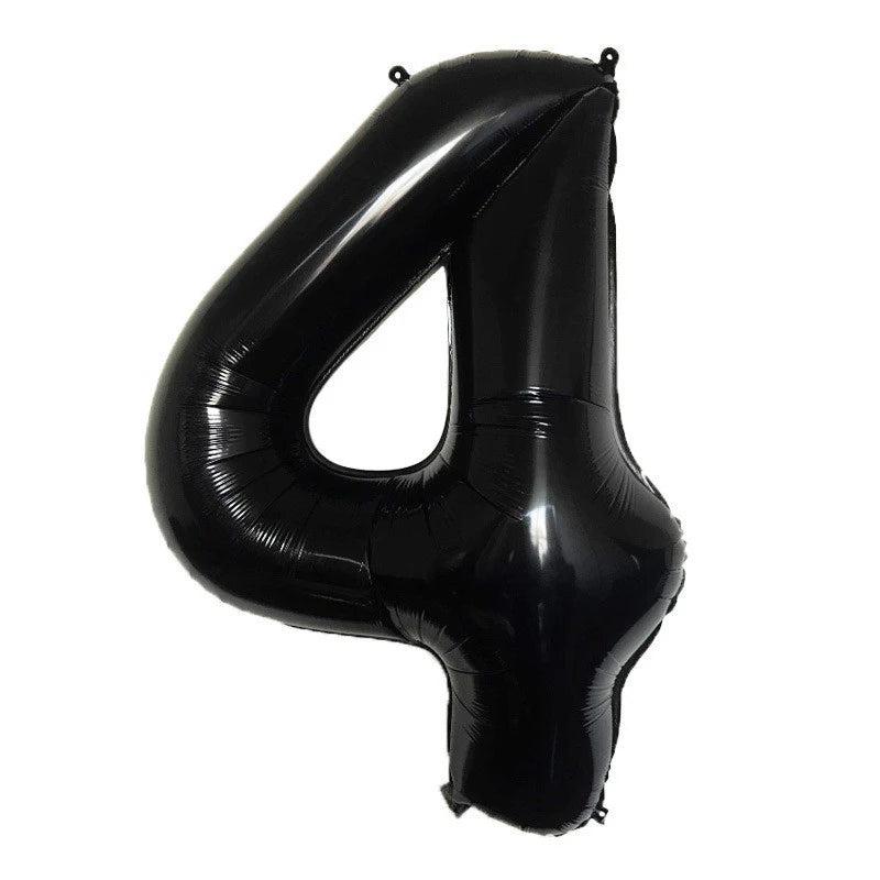 32inch Black Number Foil Balloons for Birthday Party Wedding Anniversary Baby Shower Decor 0 1 2 3 4 5 6 7 8 9 Digital Balloon