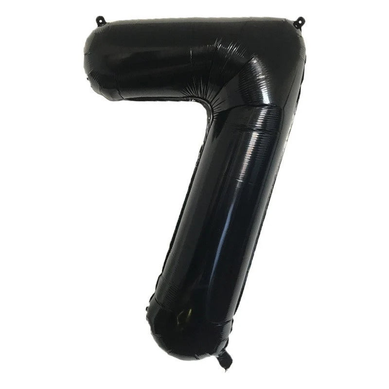 32inch Black Number Foil Balloons for Birthday Party Wedding Anniversary Baby Shower Decor 0 1 2 3 4 5 6 7 8 9 Digital Balloon