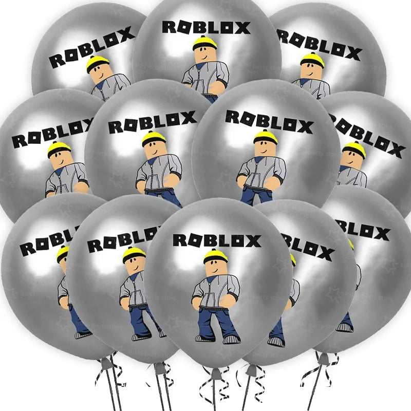 Roblox Balloons Birthday Party Decoration Video Game 12inch Round Balloon Kids Happy Birthday Party Favors Gift Toys