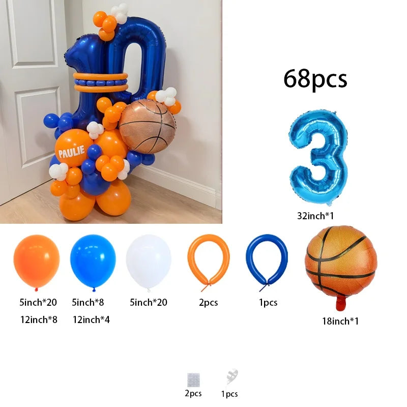 18-Inch Basketball Balloons – Basketball-Themed Kids Sports Party Décor & Birthday Gift for Boys and Girls, All Kinds of Parties