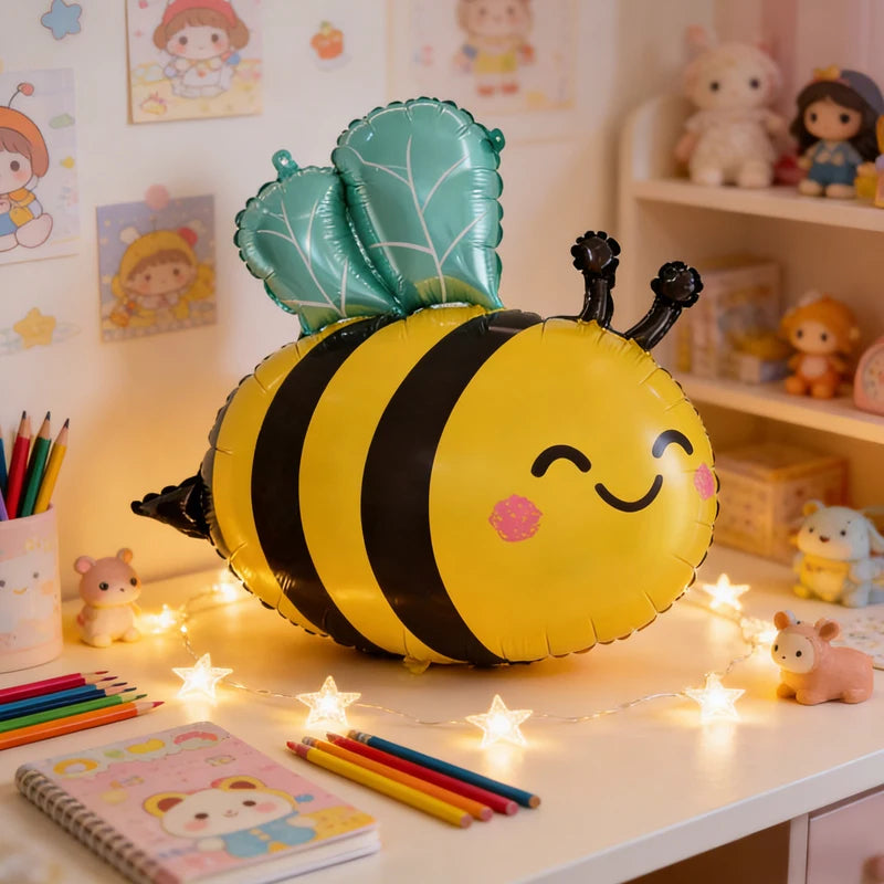 1pc Cartoon Bee Style Balloons Decoration Family Gathering Birthday Party Wedding Celebration Ornament Festival Decor Balloon