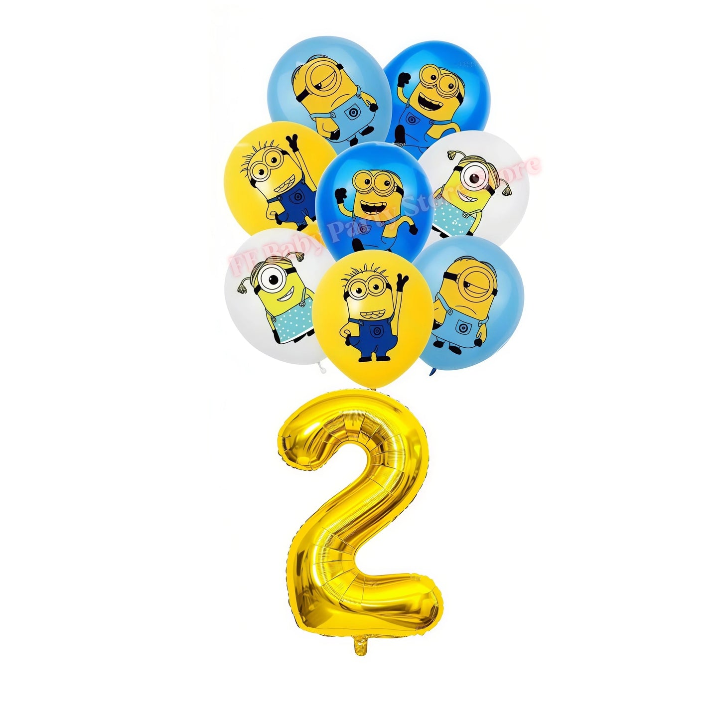 Cartoon M&Miniones Theme Balloons Birthday Decoration Yellow Banana Man Aluminum Film Ballons Baby Shower Globos Kid Party Favor