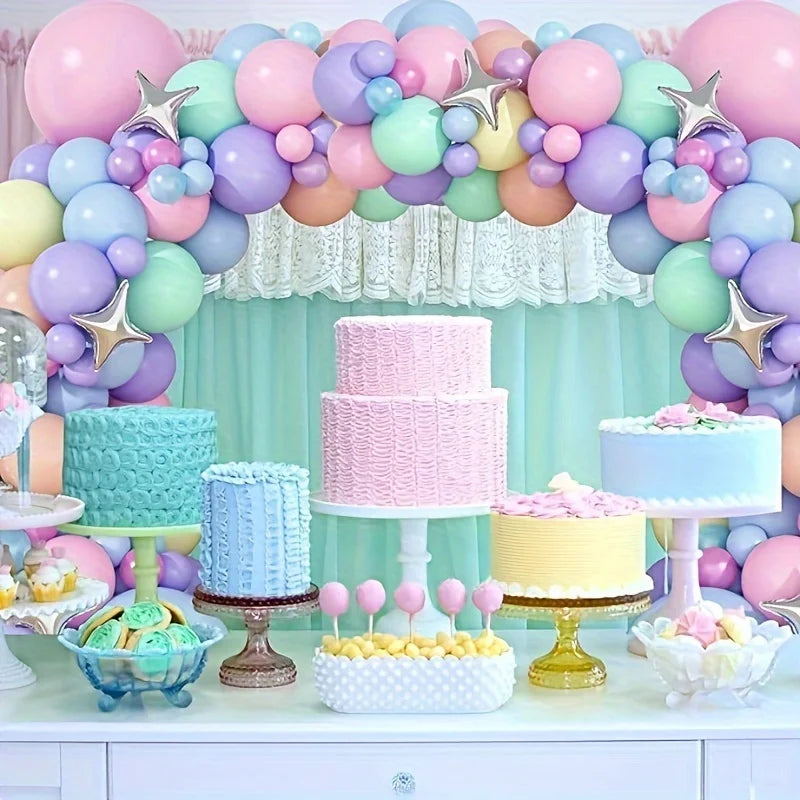 131pcs Unicorn Balloon Arch Garland Set Birthday Party Wedding Anniversary Indoor and Outdoor Spring/summer Decor