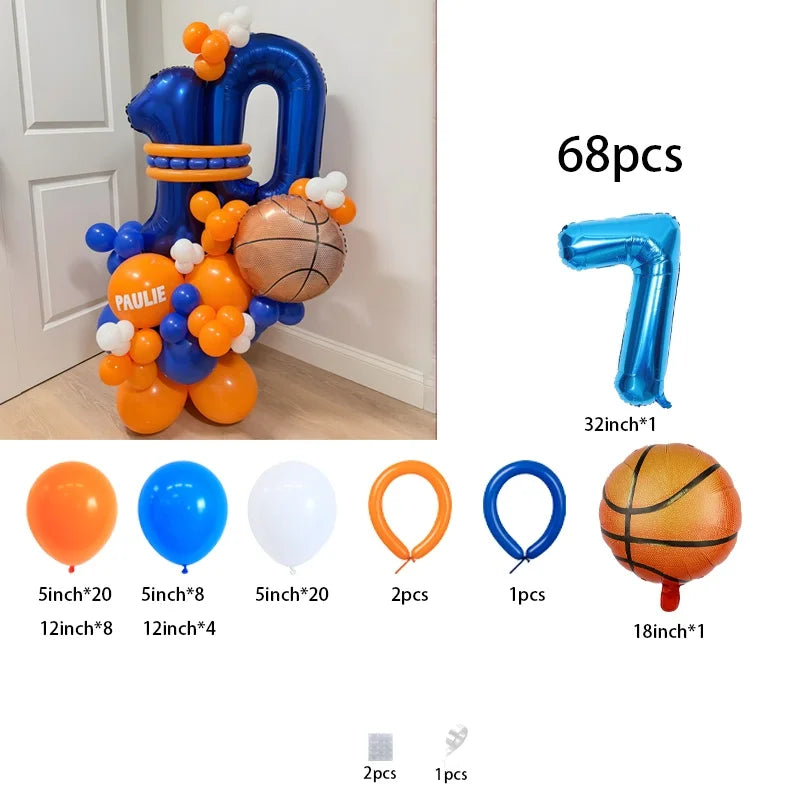 18-Inch Basketball Balloons – Basketball-Themed Kids Sports Party Décor & Birthday Gift for Boys and Girls, All Kinds of Parties