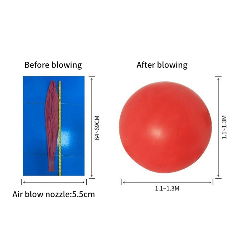 New 72 Inch Huge Balloons Giant Latex Performance Decor Balloon Party Celebration Festival Decorations Christmas Wedding Decor